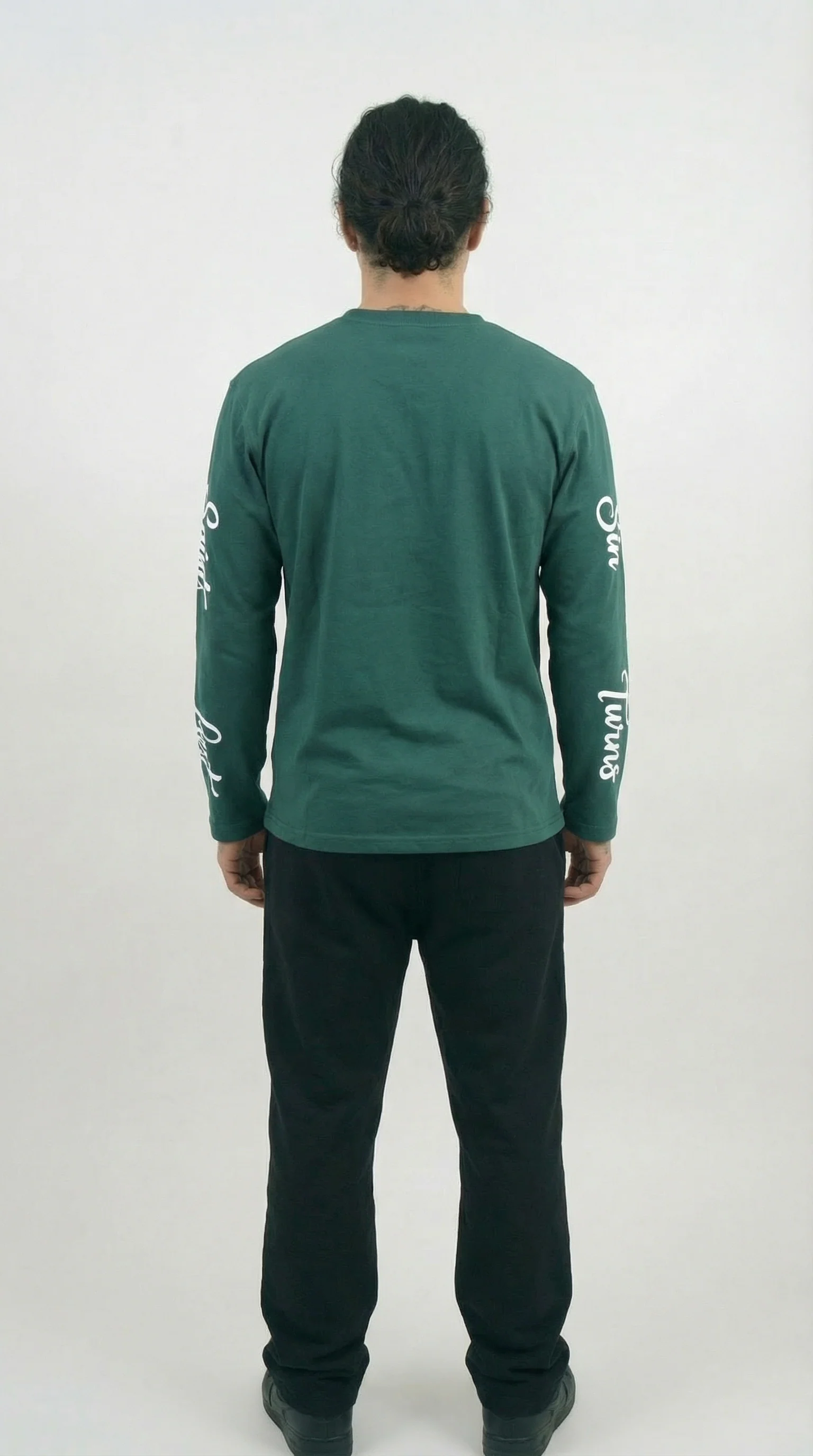 STSL® Heavyweight Longsleeve (350 GSM) – Saints Lost #1 (Green) - Image 3