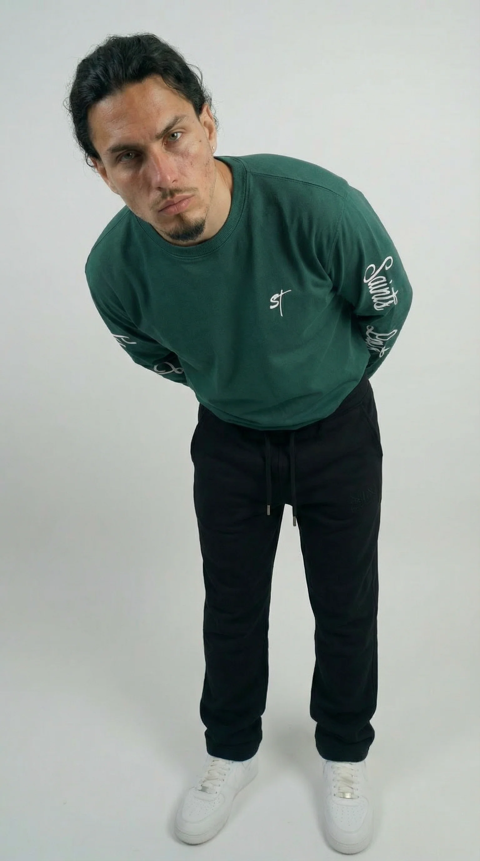 STSL® Heavyweight Longsleeve (350 GSM) – Saints Lost #1 (Green) - Image 5